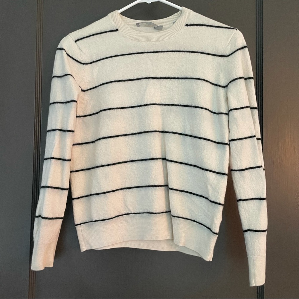 Vince Striped Crew Neck Sweater